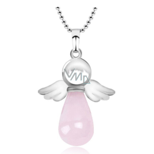 Růženin Anděl přívěsek přírodní kámen 4,2 x 3 cm, kámen lásky Růženin Anděl přívěsek přírodní kámen 4,2 x 3 cm, kámen lásky