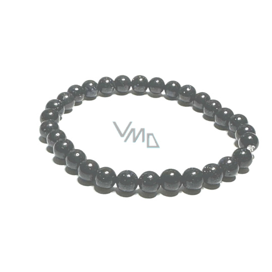 Goldstone modrý Avanturin náramek elastický, kulička 6 mm / 16 - 17 cm, kámen ambicí Goldstone modrý Avanturin náramek elastický, kulička 6 mm / 16 - 17 cm, kámen ambicí