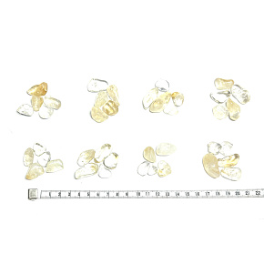 Citrín přírodní kamínek, velikost S 5 kusů, kámen hojnosti, úspěchu