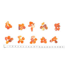 Karneol Botswana přírodní kamínek, velikost S 5 kusů, Učí nás tady a teď