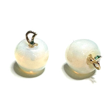 Opalit Jablko poznání přívěsek, syntetický kámen 2,7 x 15 mm, kámen přání a naděje