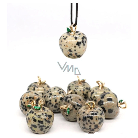 Jaspis Dalmatin Jablko poznání přívěsek, přírodní kámen 2,7 x 15 mm, kámen pozitivní energie Jaspis Dalmatin Jablko poznání přívěsek, přírodní kámen 2,7 x 15 mm, kámen pozitivní energie