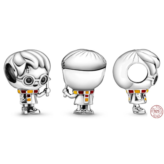 Charm Sterlingové stříbro 925 Harry Potter - Postava, korálek na náramek, film