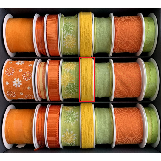 Nekupto Stuha látková Žlutá 3,5 m x 15 mm