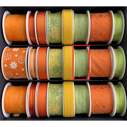 Nekupto Stuha látková Zelená 3 m x 25 mm