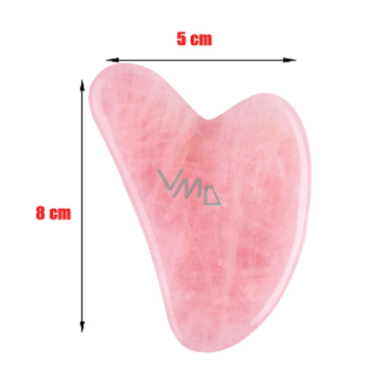 Růženin Gua Sha redukuje vrásky, otoky, zlepšuje pružnost pokožky 5 x 8 cm, kámen lásky Růženin Gua Sha redukuje vrásky, otoky, zlepšuje pružnost pokožky 5 x 8 cm, kámen lásky