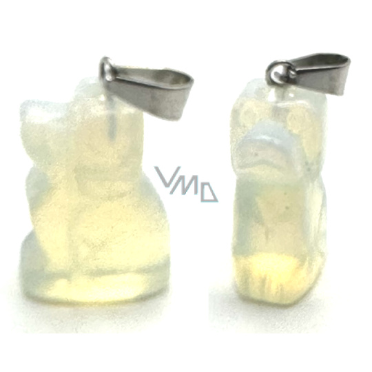 Opalit Pes přívěsek syntetický kámen, ručně broušená figurka 1,8 x 2,5 x 8 mm, kámen přání a naděje Opalit Pes přívěsek syntetický kámen, ručně broušená figurka 1,8 x 2,5 x 8 mm, kámen přání a naděje