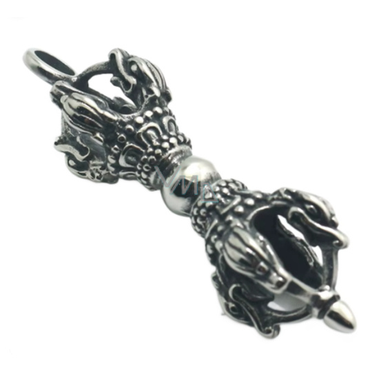 Dorje Vajra pětidílná budhistická nerezová ocel palička 61 x 11 mm