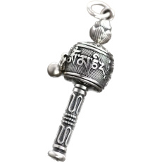 Modlitební mlýnek budhistický, nerezová ocel palička 61 x 11 mm