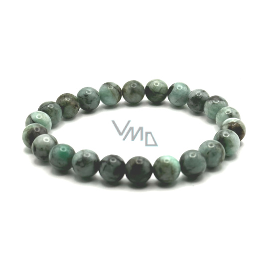 Smaragd náramek elastický přírodní kámen, kulička 8 mm / 16 - 17 cm, královský kámen Smaragd náramek elastický přírodní kámen, kulička 8 mm / 16 - 17 cm, královský kámen