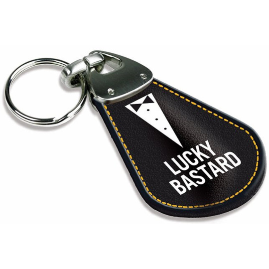 Nekupto Lucky Bastard klíčenka 11,5 x 4,4 cm