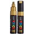 Posca Univerzální akrylátový popisovač se širokým, seříznutým hrotem 8 mm Zlatá PC-8K