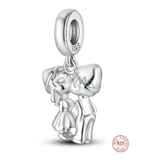 Charm Sterlingové stříbro 925 Líbácí kouzlo, Ta pusa je má, ta pusa je tvá, přívěsek na náramek láska Charm Sterlingové stříbro 925 Líbácí kouzlo, Ta pusa je má, ta pusa je tvá, přívěsek na náramek láska