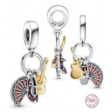 Zawieszka ze srebra próby 925 Hiszpańska ikona, 3w1 charms do bransoletki podróżnej