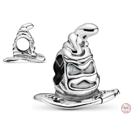 Charm Sterlingové stříbro 925 Harry Potter - Třídící moudrý klobouk, korálek na náramek, film