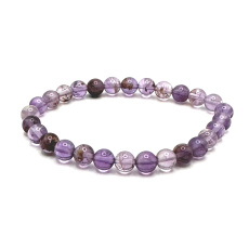 Kryształ Fantomowy elastyczny, naturalny kamień kulka 6 mm / 16 - 17 cm, najdoskonalszy uzdrowiciel