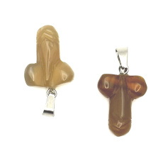 Karneol Penis pro štěstí, přívěsek přírodní kámen ručně broušený cca 11 x 22 mm, Učí nás tady a teď Karneol Penis pro štěstí, přívěsek přírodní kámen ručně broušený cca 11 x 22 mm, Učí nás tady a teď