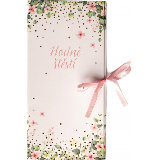 Albi Dárková krabička papírová Hodně štěstí - Svatba 23 x 11 x 0,7 cm