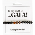 Albi Náramek korálkový Je čas hodit se do gala Nejlepší svědek 21 cm