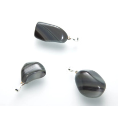 Obsydian tęczowy Troml wisiorek naturalny kamień, 2,2 - 3 cm, 1 sztuka, kamień ochrony