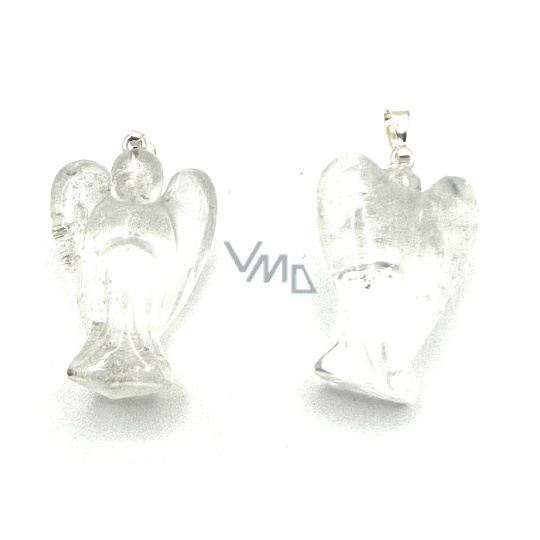 Křišťál Anděl ochránce přívěsek přírodní kámen 25 mm, kámen kamenů