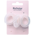 Richstar Accessories Gumička do vlasů spirála průhledná 3 kusy