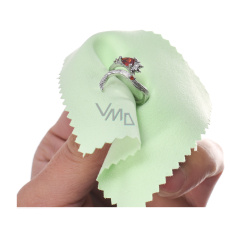 Čisticí utěrka - hadřík na stříbro zelená 8 x 8 cm 1 kus Čisticí utěrka - hadřík na stříbro zelená 8 x 8 cm 1 kus