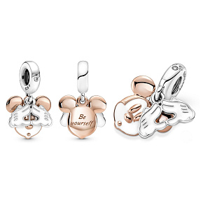 Charm Disney Mickey Mouse - buď sám sebou, 2v1 přívěsek na náramek, film