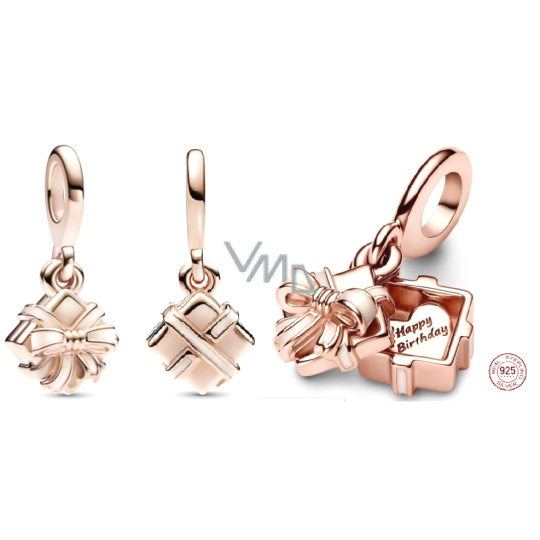 Charm Sterlingové stříbro 925 Dárek k narozeninám, otevíratelný přívěsek na náramek narozeniny Charm Sterlingové stříbro 925 Dárek k narozeninám, otevíratelný přívěsek na náramek narozeniny