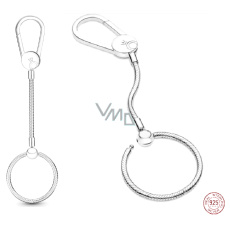 Sterlingové stříbro přívěsek na kabelku hadovitý