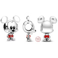 Charm Sterlingové stříbro 925 Disney Mickey Mouse, korálek na náramek, film