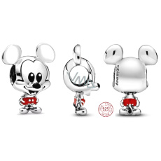 Charm Sterlingové stříbro 925 Disney Mickey Mouse, korálek na náramek, film