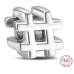 Charm Sterlingové stříbro 925 Hashtag, korálek na náramek symbol