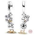 Charm Sterlingové stříbro 925 Disney 100. výročí kačer Donald, přívěsek na náramek, film