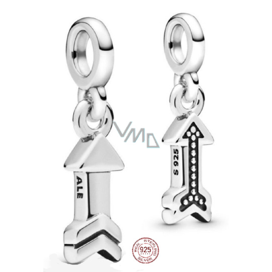 Charm Sterlingové stříbro 925 Můj šíp - Mini medailon, přívěsek na náramek symbol Charm Sterlingové stříbro 925 Můj šíp - Mini medailon, přívěsek na náramek symbol