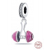 Zawieszka ze srebra 925 Gimnastyczna figurka, charms do bransoletki sport