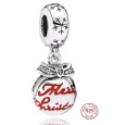 Charm Sterlingové stříbro 925 Krásné vánoce - baňka, přívěsek na náramek Vánoce