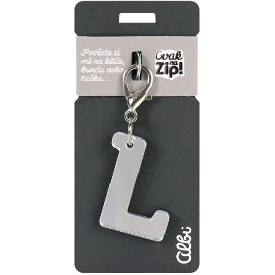 Albi Klíčenka zrcadlová stříbrné L