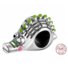 Charm Srebrny 925 Aligator, koralik na bransoletkę zwierzę