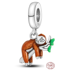 Charm Srebrny 925 Lenochod, zawieszka na bransoletkę zwierzę Charm Srebrny 925 Lenochod, zawieszka na bransoletkę zwierzę