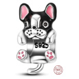 Charm Sterlingové stříbro 925 Boxer štěně - pes, korálek na náramek zvíře