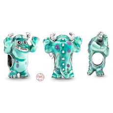 Charm Sterlingové stříbro 925 Disney Pixar Příšerky s.r.o., Sulley, korálek na náramek, film Charm Sterlingové stříbro 925 Disney Pixar Příšerky s.r.o., Sulley, korálek na náramek, film