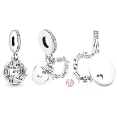 Charm Sterlingové stříbro 925 Ledořezba - Roztavíš mé srdce, přívěsek na náramek láska