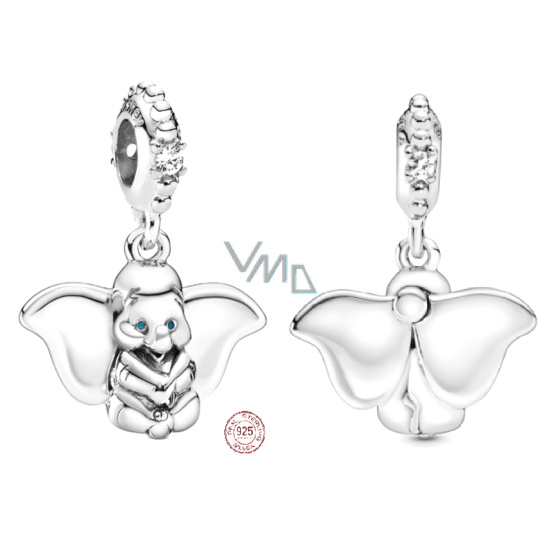 Charm Sterlingové stříbro 925 Disney Dumbo slon, přívěsek na náramek, film