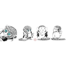 Zawieszka ze srebra 925 Małpa, symbol mądrości, wolności, koralik do bransoletki