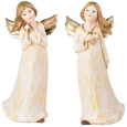 Anděl ve zlatých šatech polystone 85 x 190 mm mix druhů
