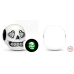 Charm Sterlingové stříbro 925 Lebka zářící ve tmě, luminozní korálek na náramek Halloween