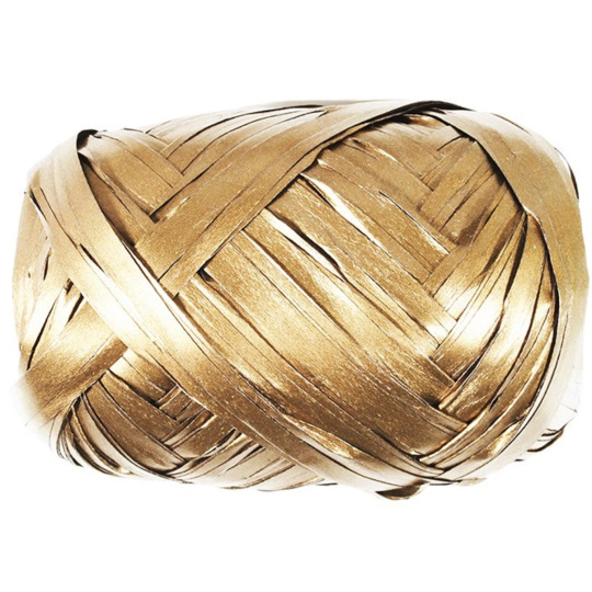 Nekupto Klubíčko Raphia zlatá 5 mm x 10 m