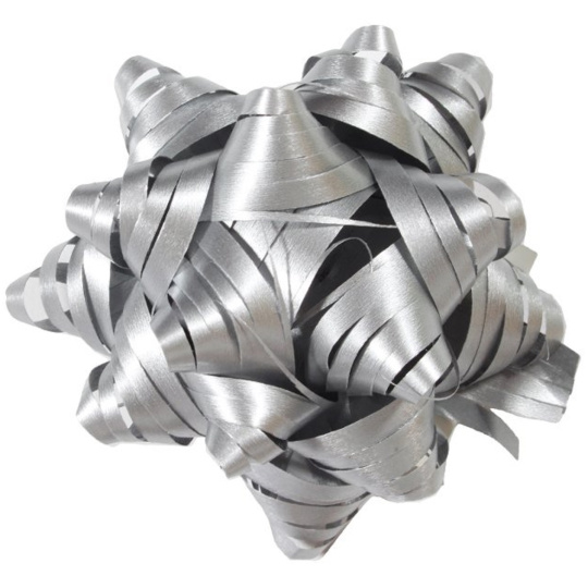 Nekupto Hvězdice střední Raphia stříbrná 6,5 cm