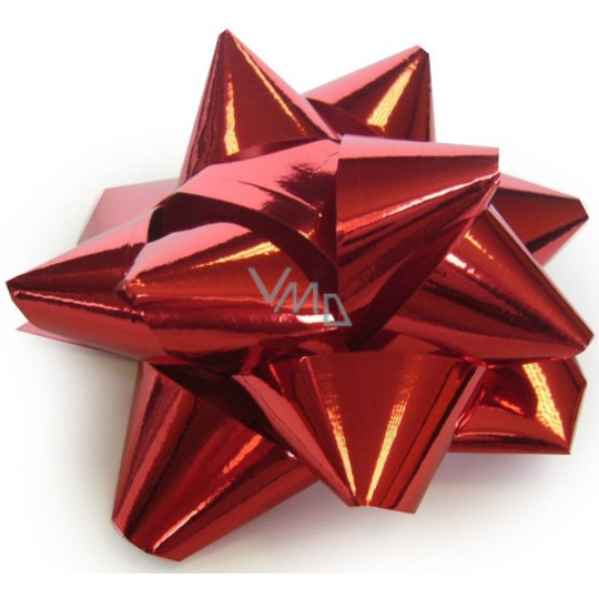 Nekupto Hvězdice střední Metal červená 6,5 cm Nekupto Hvězdice střední Metal červená 6,5 cm